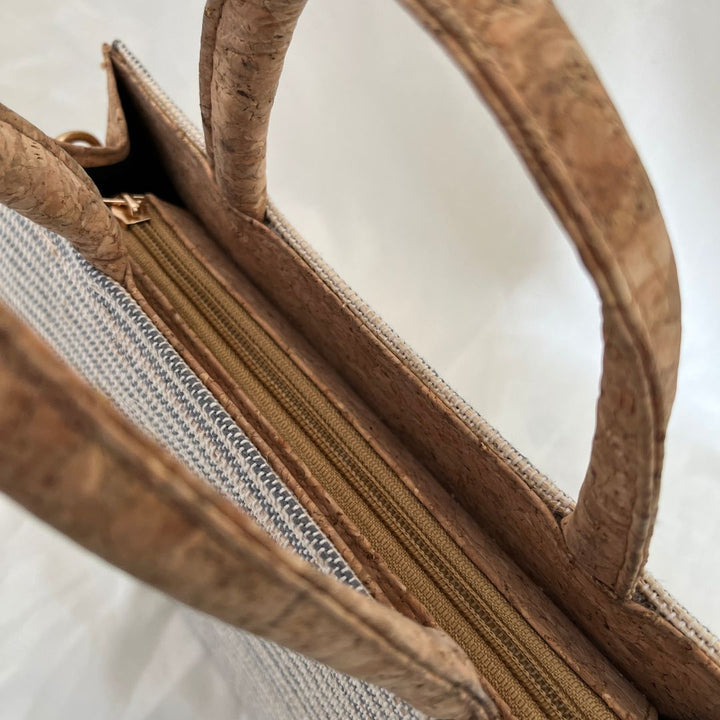 Handcrafted semi circle eco purse minimalist style
