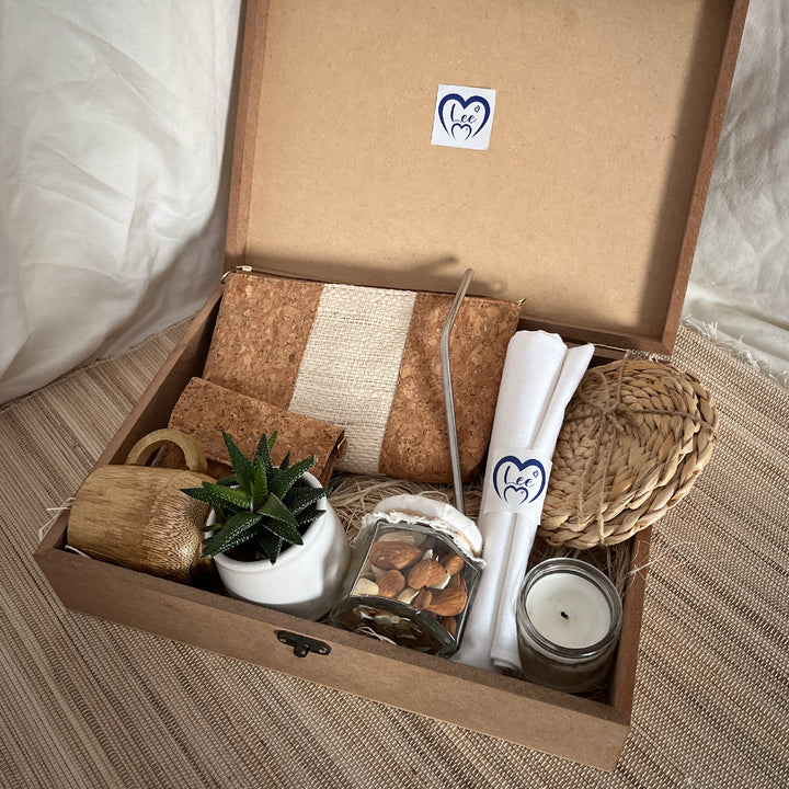 Luxury sustainable hamper for weddings and corporate events