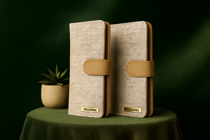 Minimalist unisex hemp fabric wallet for men and women