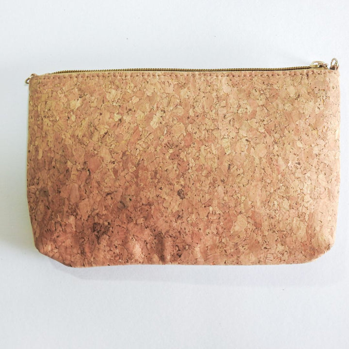 Handmade cork clutch purse eco-friendly vegan bag