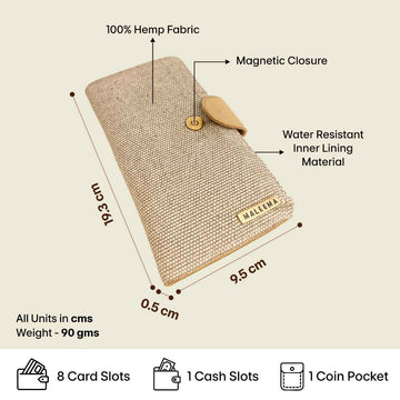 Minimal wallet for cards and cash