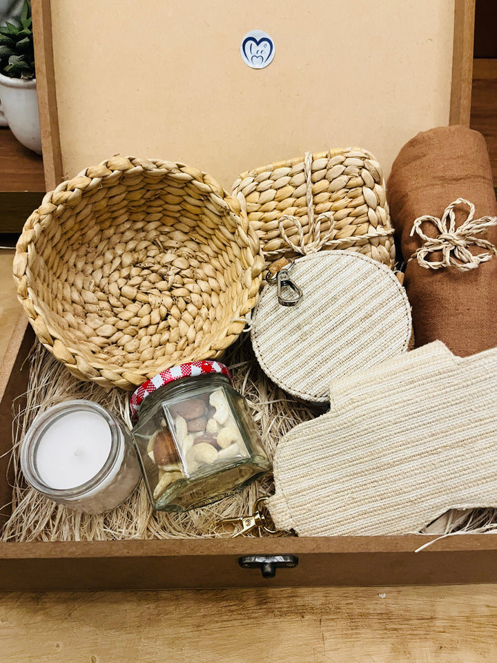 Eco-friendly banana fiber gift hamper handcrafted