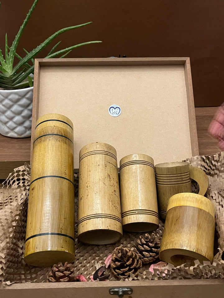 Eco-friendly bamboo gift hamper handcrafted sustainable