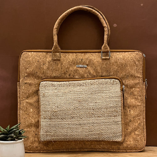 Handcrafted eco-friendly tech bag for travel and office