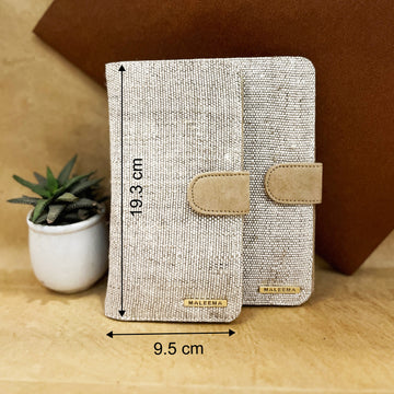 Minimalist unisex hemp fabric wallet for men and women