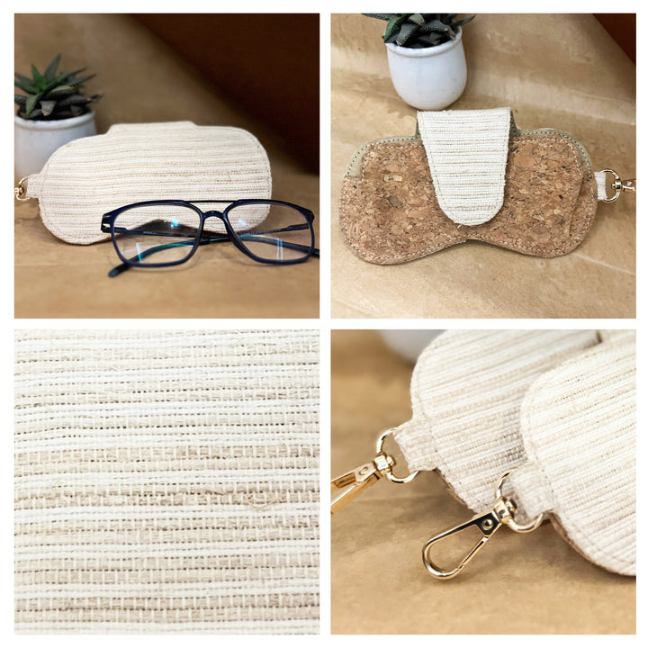 Sustainable banana fiber glasses case – eco accessory pouch handmade