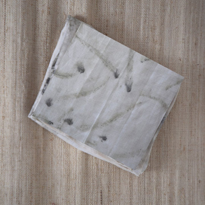 vegan eco print scarf handmade