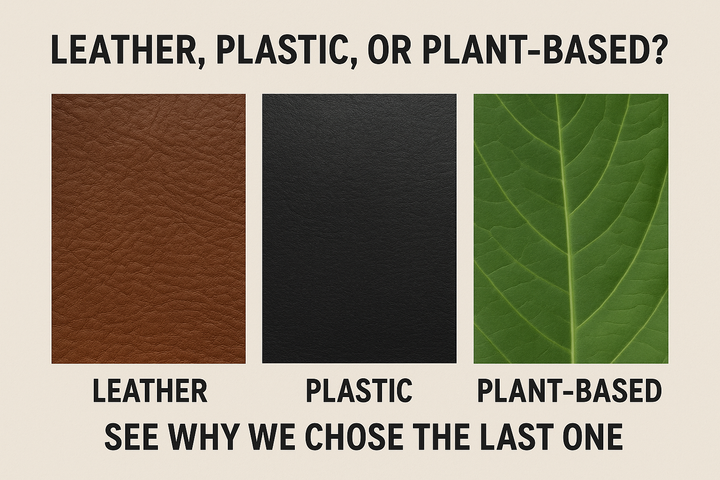 Leather, Plastic, or Plant-Based? See Why We Chose the Last One