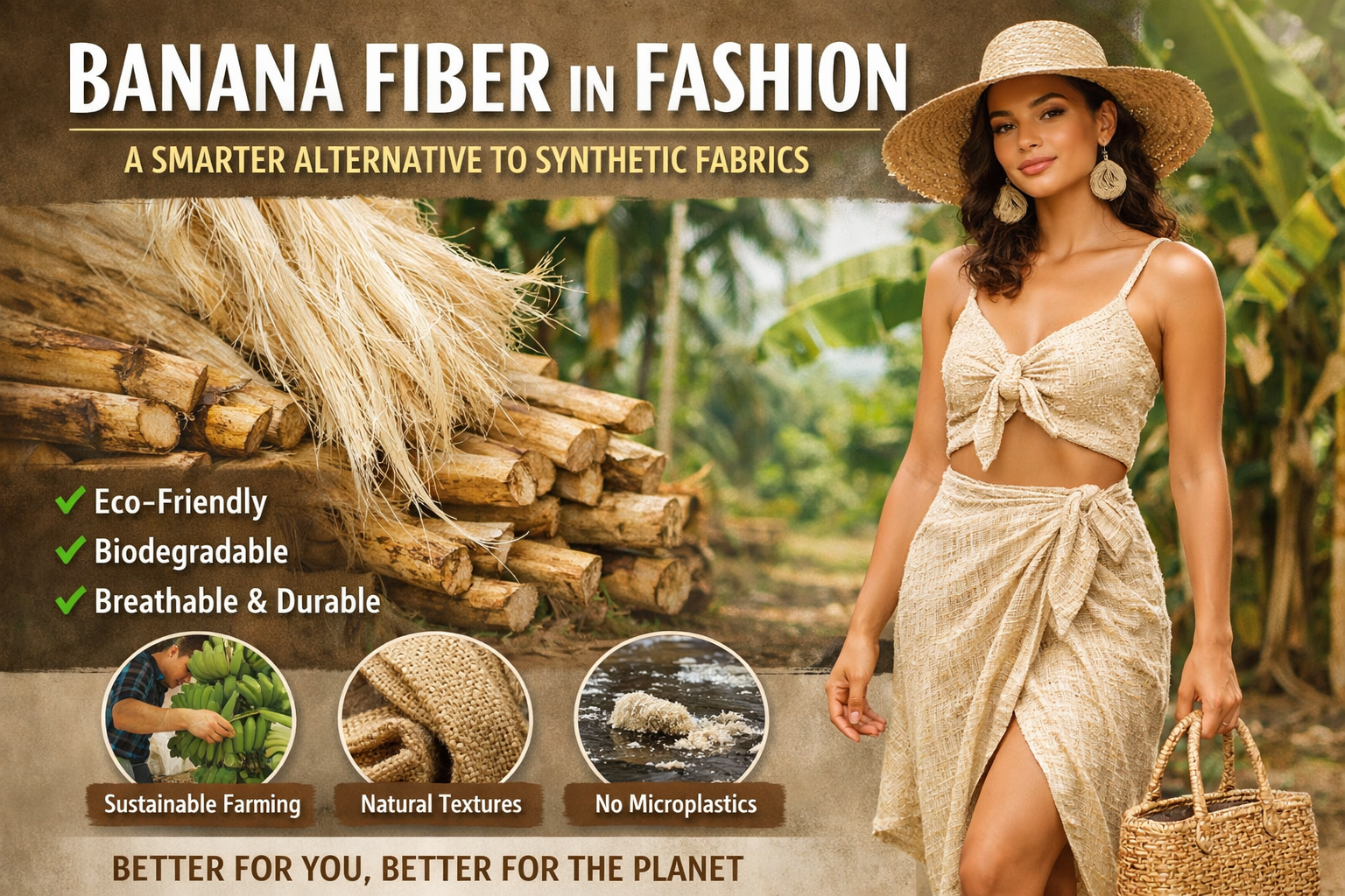 Banana Fiber in Fashion: A Smarter Alternative to Synthetic Fabrics