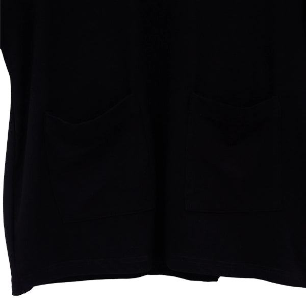 Oversized Down pocket T-shirt | Black