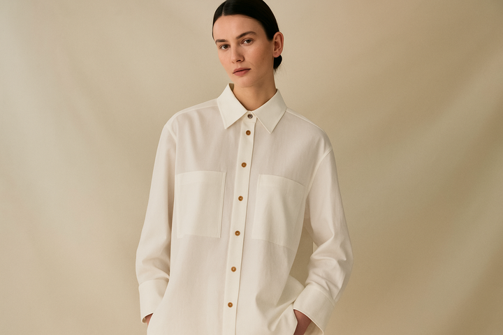 Weavers Handloom womens Shirt | WHITE