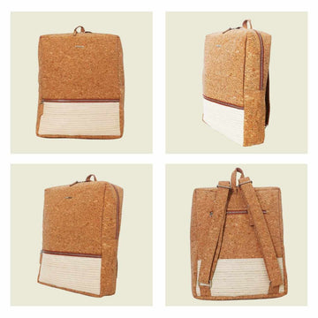 MaLeeMa Banana Bag Pack made from natural banana fibre, eco friendly sustainable backpack design.