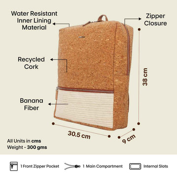 MaLeeMa Banana Bag Pack made from natural banana fibre, eco friendly sustainable backpack design.