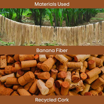 MaLeeMa Banana Bag Pack made from natural banana fibre, eco friendly sustainable backpack design.