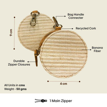 Banio Loop minimal wallet made from sustainable natural fibres, eco friendly slim wallet design