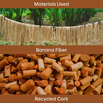 MaLeeMa Banio Voyager travel bag made from sustainable natural fibres, eco friendly spacious carry bag