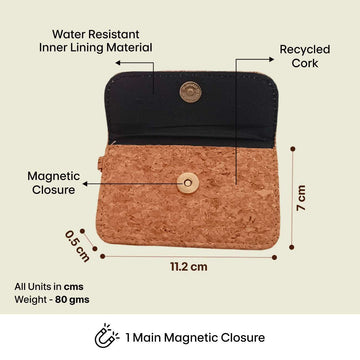 Minimal everyday wallet with card slots for men and women
