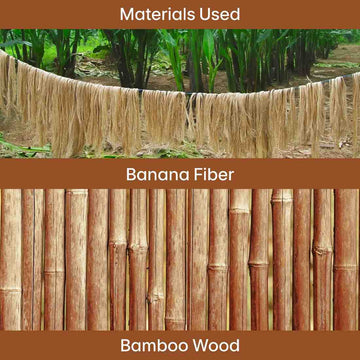 Aira Woodline eco friendly handmade clutch by MaLeeMa, crafted from sustainable natural fibres with minimalist brown texture.