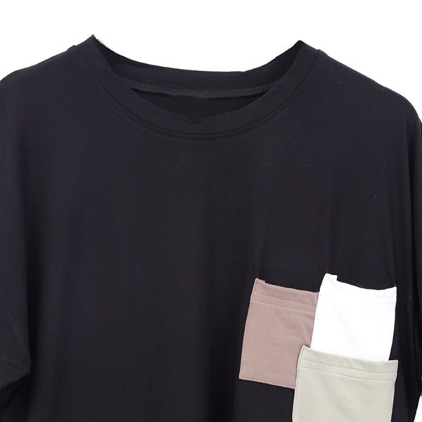 Unisex Oversized 3 pocket t-shirts| Black