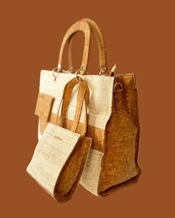 Everyday twin tote bag with spacious compartments