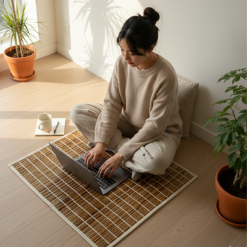Eco friendly floor sitting mat