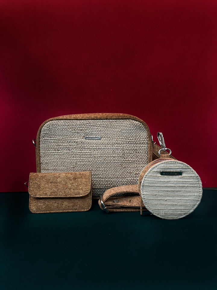 Card wallet and sling bag combo set for daily use travel kit 