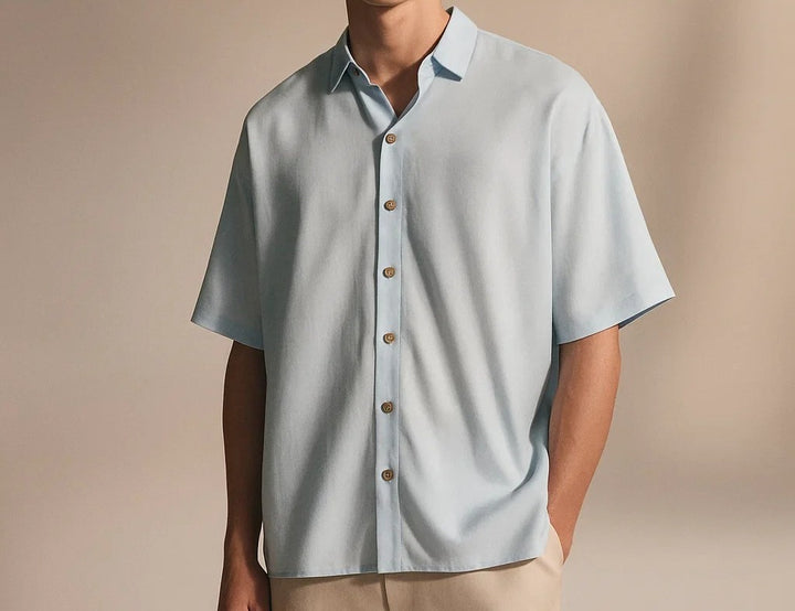 Weavers Handloom Unisex Shirt | Baby blue