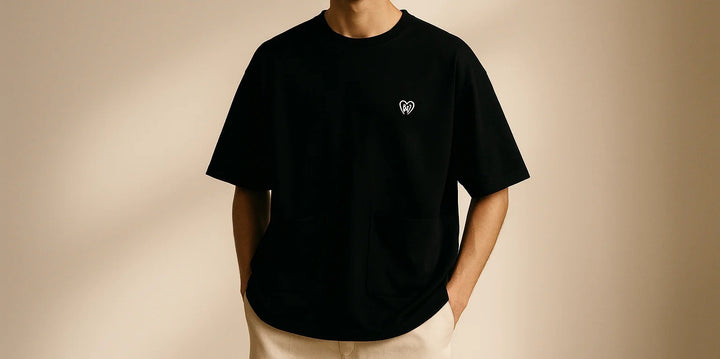 Oversized Unisex T-shirts | BLACK