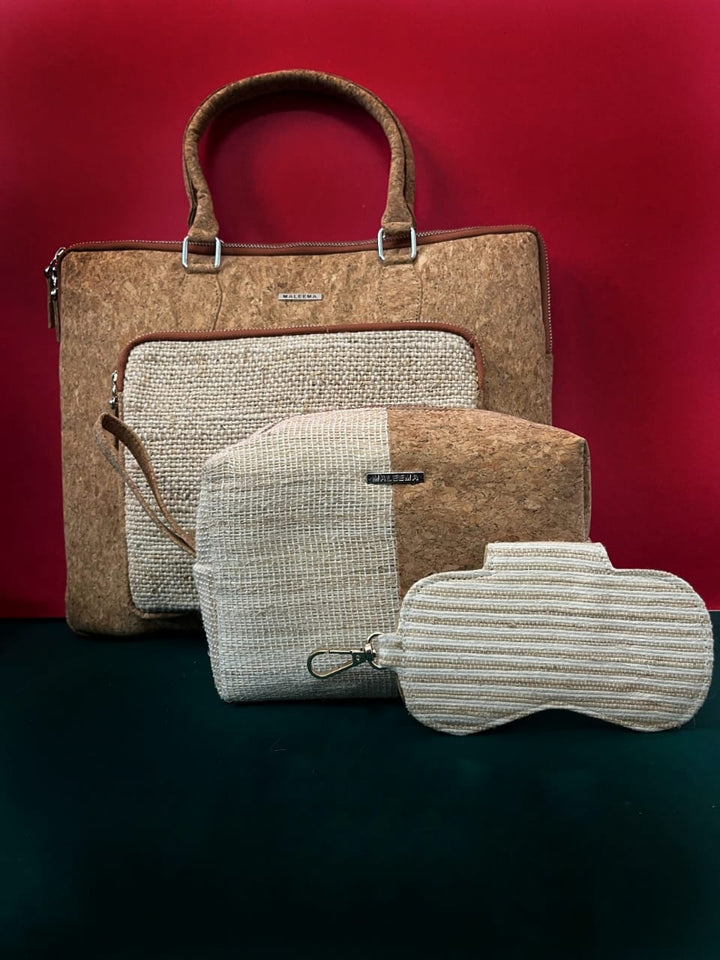 everyday bags for office use laptop bag, organiser pouch and specs cover 