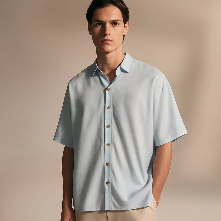 Weavers Handloom Unisex Shirt | Baby blue