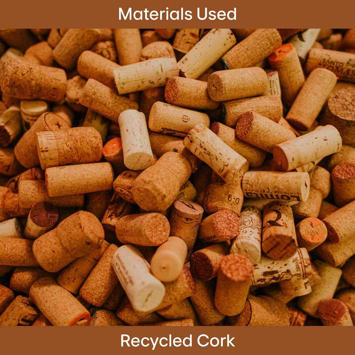 eco-friendly makeup bag made from cork, cork products 