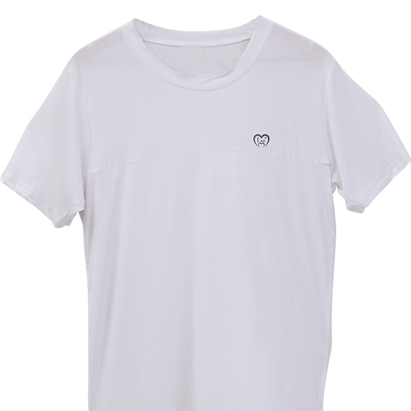 Women's Block t-shirt | white - Maleema